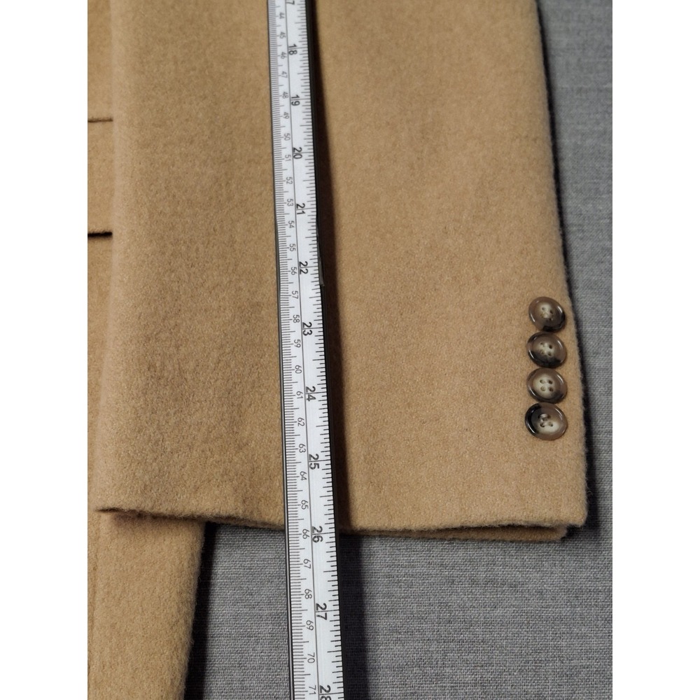 Botany 500 Camel Hair Blazer Mens 48R Long Tan 2 Button Notch Lapel USA - Picture 3 of 11